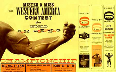 1966 Mr. Western America poster